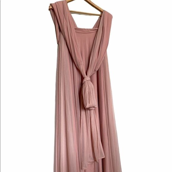 TwoBirds Ginger Convertible Maxi Dress Dusty Pink - Picture 9 of 10